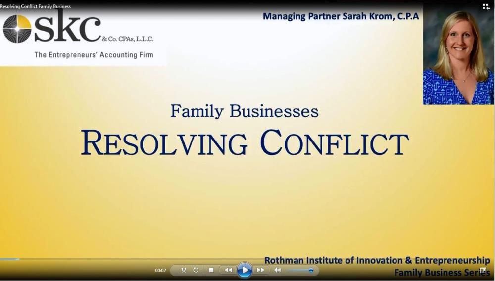 Resolving Conflict in Family Business