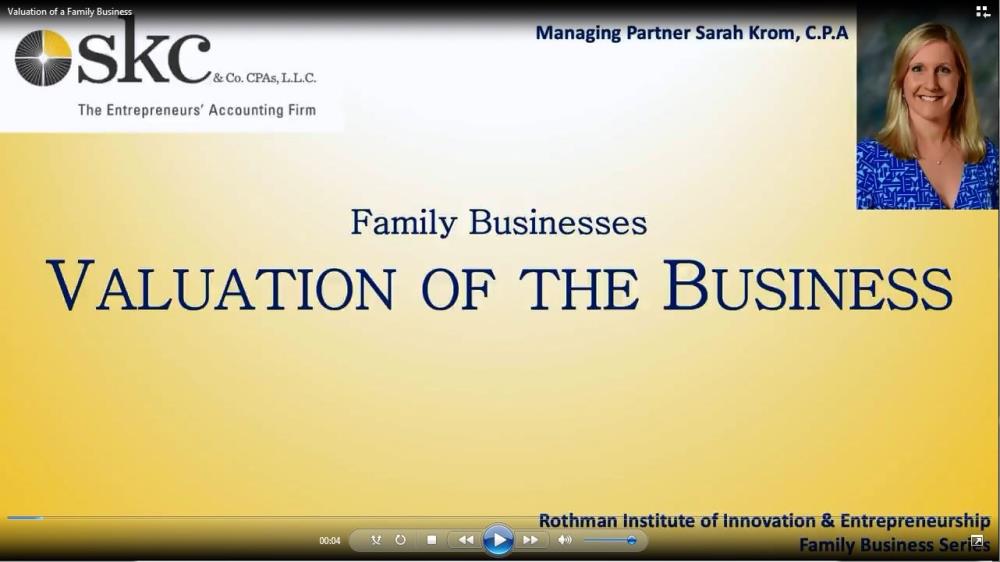 Valuation of a Family Business