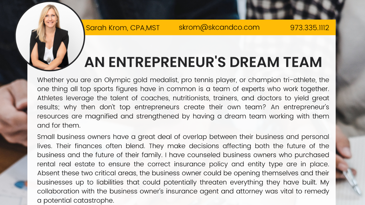 An Entrepreneur's Dream Team