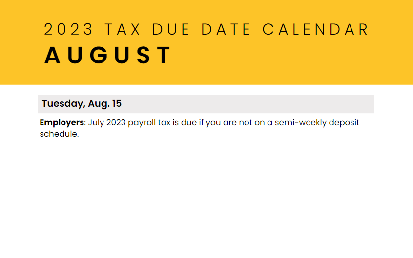 August
