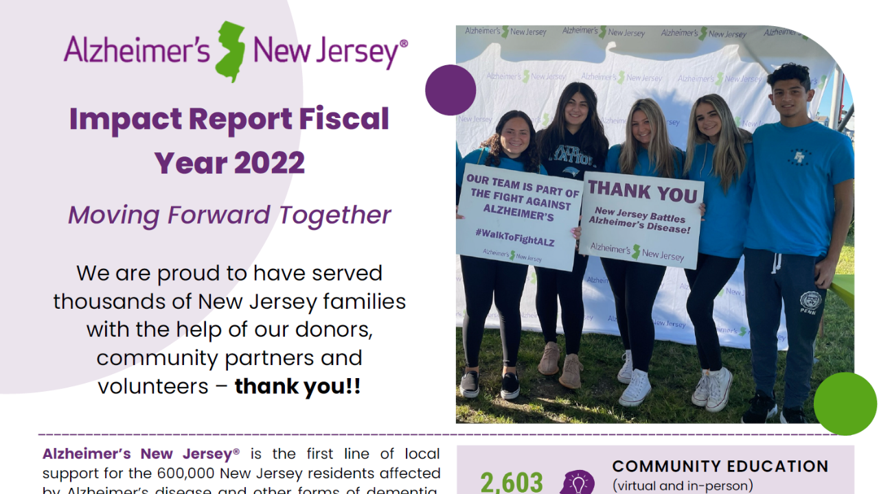 Alzheimer's New Jersey Impact Report