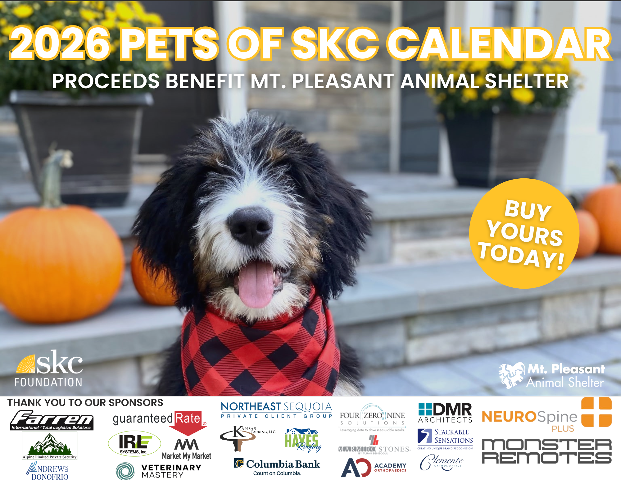 2026 Pets of SKC Calendar Order Form
