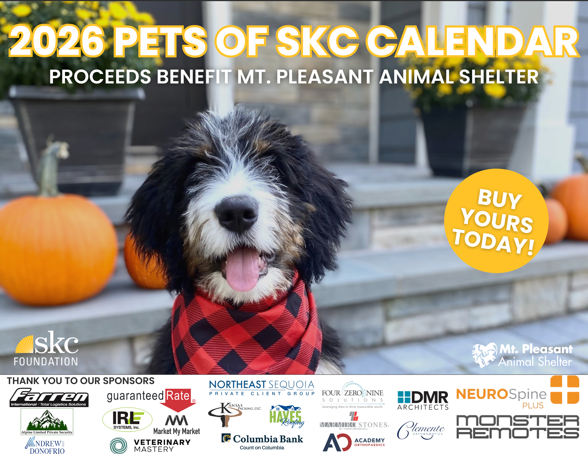2026 Pets of SKC Calendar Order Form